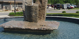 A Large Stone Fountain
