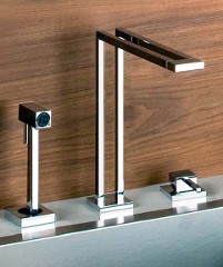 A Sleek Modern Kitchen Faucet